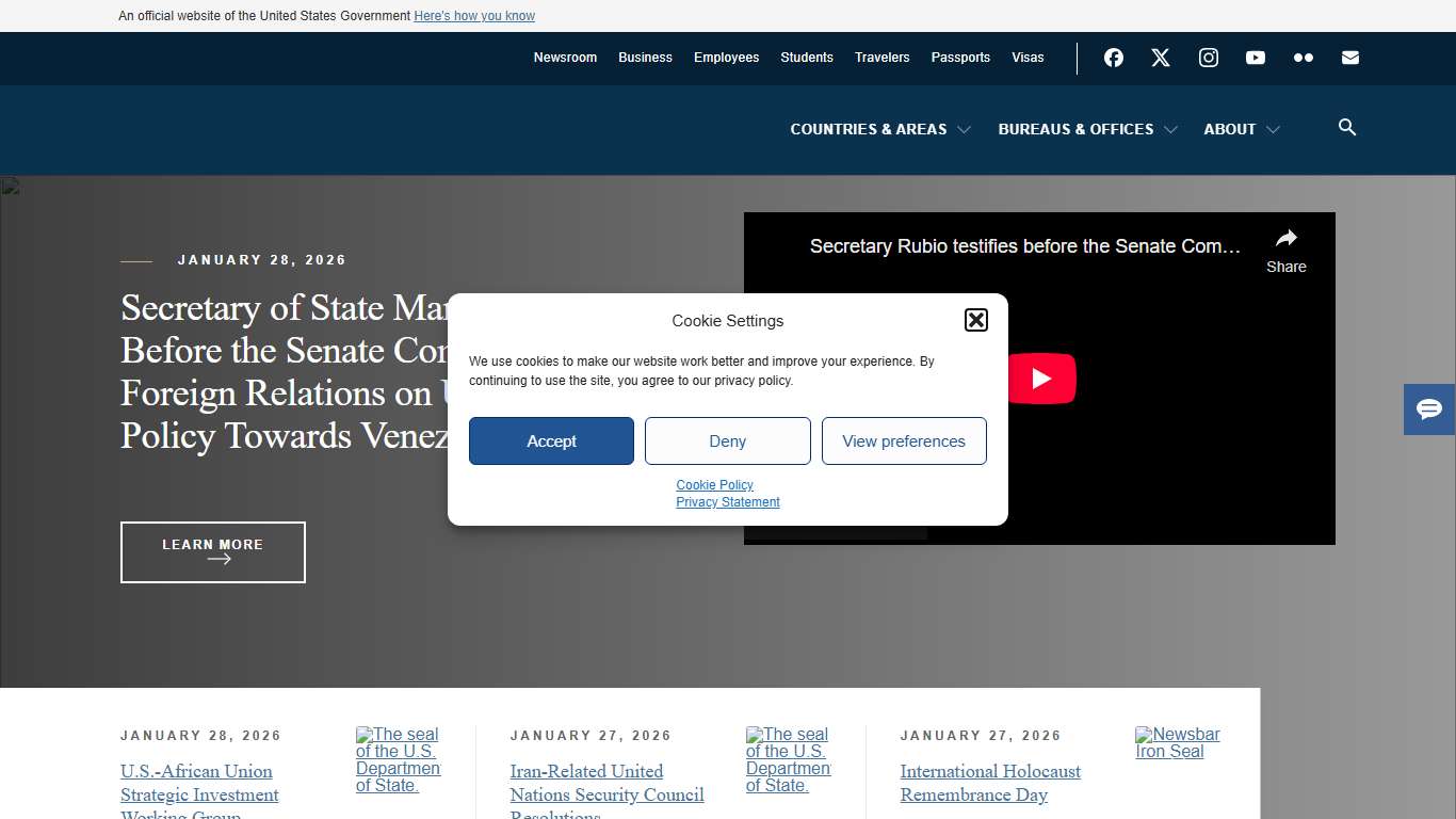 U.S. Department of State – Home